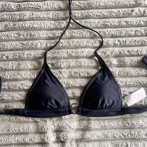 Black Triangle Bikini Top